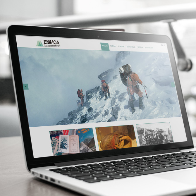 Página web EMMOA Euskal Mendizaletasunaren Museoa