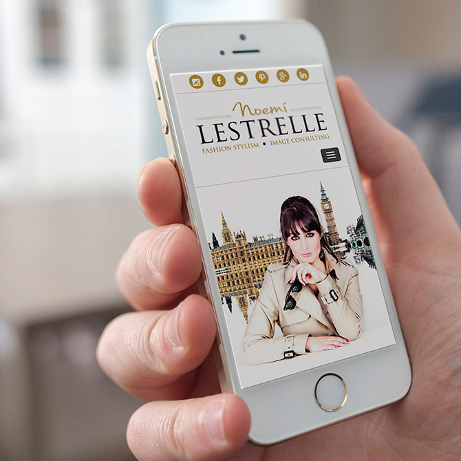 Diseño de página web Noemí Lestrelle