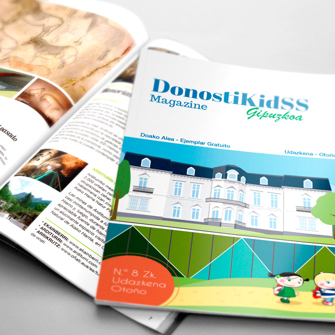 Ilustración de portadas de DonostiKidSS