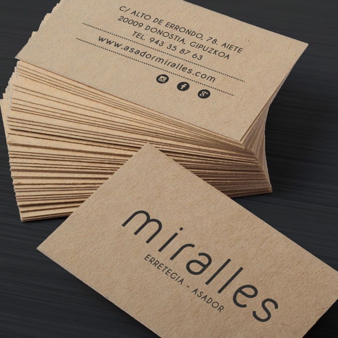 Diseño imagen corporativa para Miralles