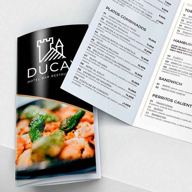 Diseño del logotipo e imagen corporativa de Hotel DUcay